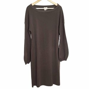 NWT Worth Chocolate Brown 100% Wool Sweater Dress Sz M